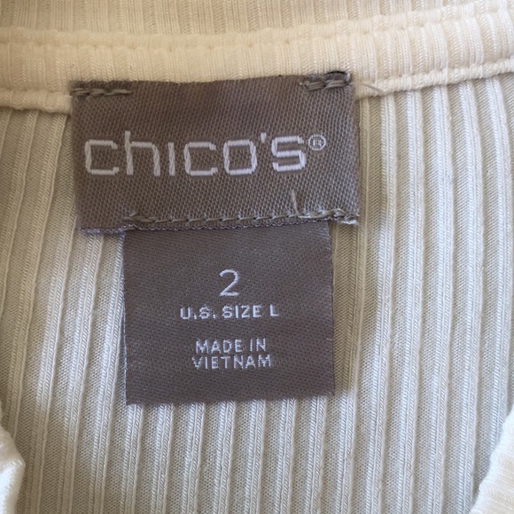 ☀️ Chico’s White Ivory Tank - Picture 3 of 6